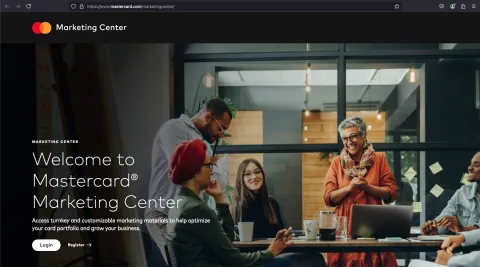 Mastercard screenshot