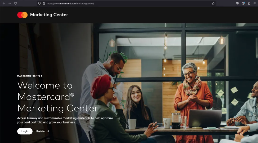 Mastercard screenshot