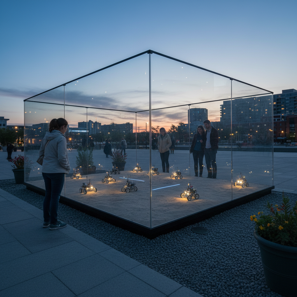 SlimeHive installation — exhibition view 2